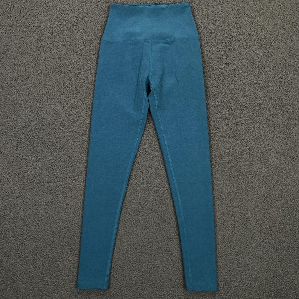 Beyond Yoga Leggings Womens XS Blue High Rise Crop Capri Skinny Stretch Pants